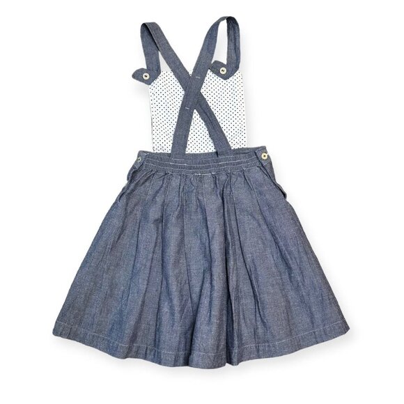 Olive Juice Chambray Pinafore Dress - Picture 2 of 5